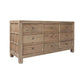 FABRIZIO MINDI WOOD 9 DRAWERS DRESSER 9 DRAWER CHEST OF DRAWERS IN MINDI BROWN - MyChocolateWood