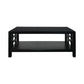 Fabrizio Mindi Wood Coffee Table in Black - Chocolate Wood