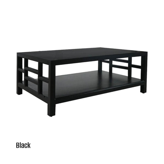 FABRIZIO MINDI WOOD COFFEE TABLE IN BLACK - MyChocolateWood