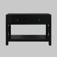 FABRIZIO MINDI WOOD CONSOLE TABLE/HALL TABLE 2 DRAWERS IN BLACK - MyChocolateWood