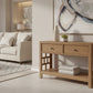 FABRIZIOS CONSOLE TABLEHALL TABLE 2 DRAWERS IN MINDI BROWN - MyChocolateWood