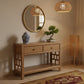 FABRIZIOS CONSOLE TABLEHALL TABLE 2 DRAWERS IN MINDI BROWN - MyChocolateWood