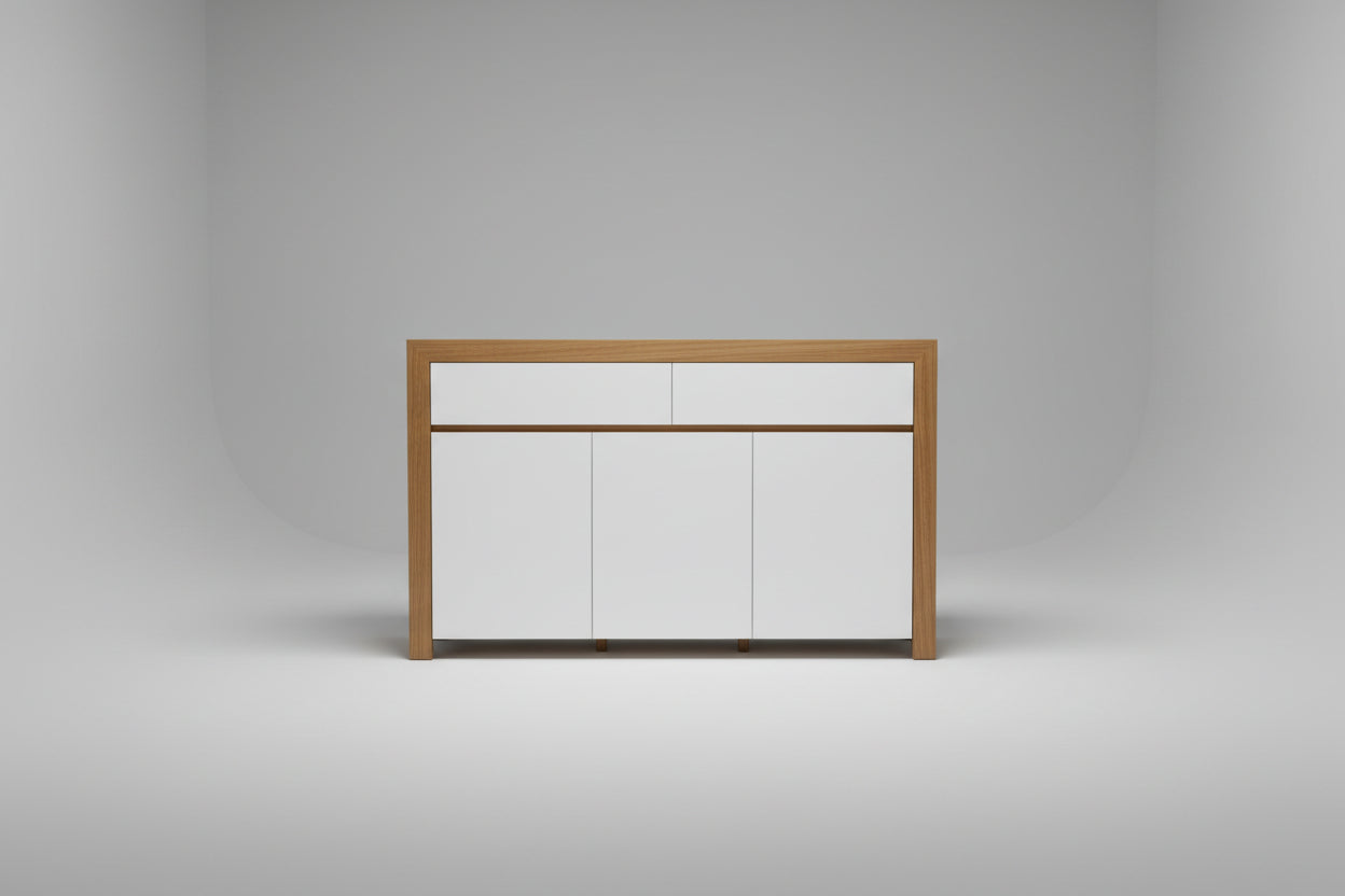FACTORY DIRECT RONDE 2 DRAWER / 3 DOOR BUFFET/SIDEBOARD IN TASSIE OAK - MyChocolateWood