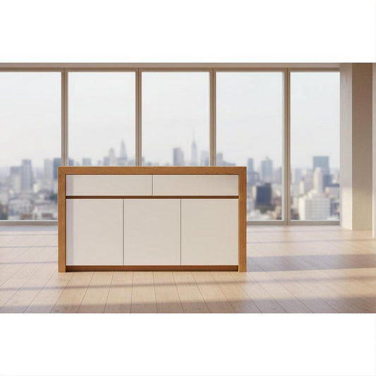 FACTORY DIRECT RONDE 2 DRAWER / 3 DOOR BUFFET/SIDEBOARD IN TASSIE OAK - MyChocolateWood