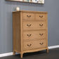 FAIRFAX SOLID OAK KING BEDROOM SUITE - KING BED + TALLBOY + 2 X BEDSIDE TABLES - MyChocolateWood