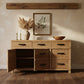 FAIRMONT BUFFET IN RECYCLED ELM 3 DOORS & 3 DRAWERS - MyChocolateWood