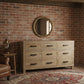 FAIRMONT BUFFET IN RECYCLED ELM 3 DOORS & 3 DRAWERS - MyChocolateWood