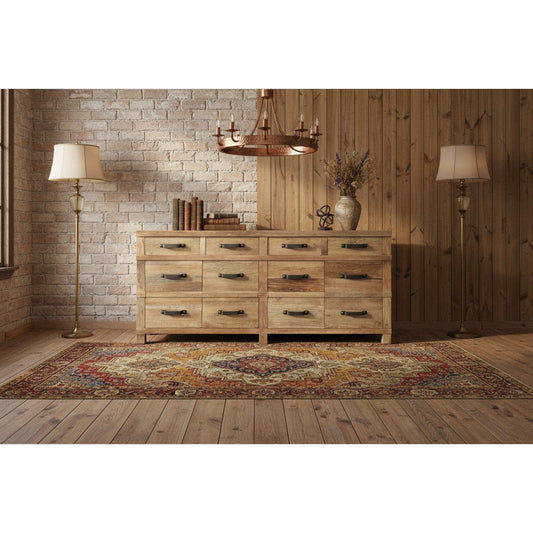 FAIRMONT BUFFET RECYCLED ELM 4 DOORS & 4 DRAWERS - MyChocolateWood