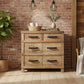 FAIRMONT RECYCLED ELM INDUSTRIAL BUFFET 2 DOORS 2 DRAWERS - MyChocolateWood