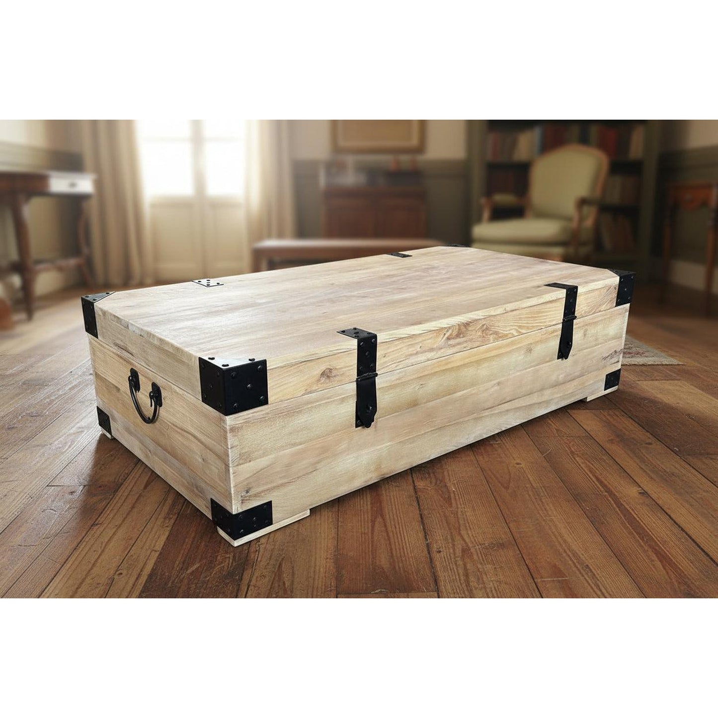 FAIRMONT RECYCLED ELM TRUNK/COFFEE TABLE 160CM IN NATURAL