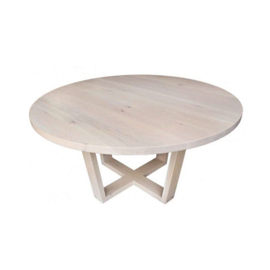 FELLINI ROUND DINING TABLE IN SOLID TASSIE OAK 120CM AUSTRALIAN CUSTOM MADE TO ORDER - MyChocolateWood