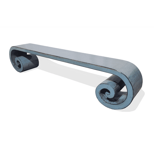 FELONG CHINESE STYLE BENCH CURVED LEGS IN OCEAN BLUE - MyChocolateWood
