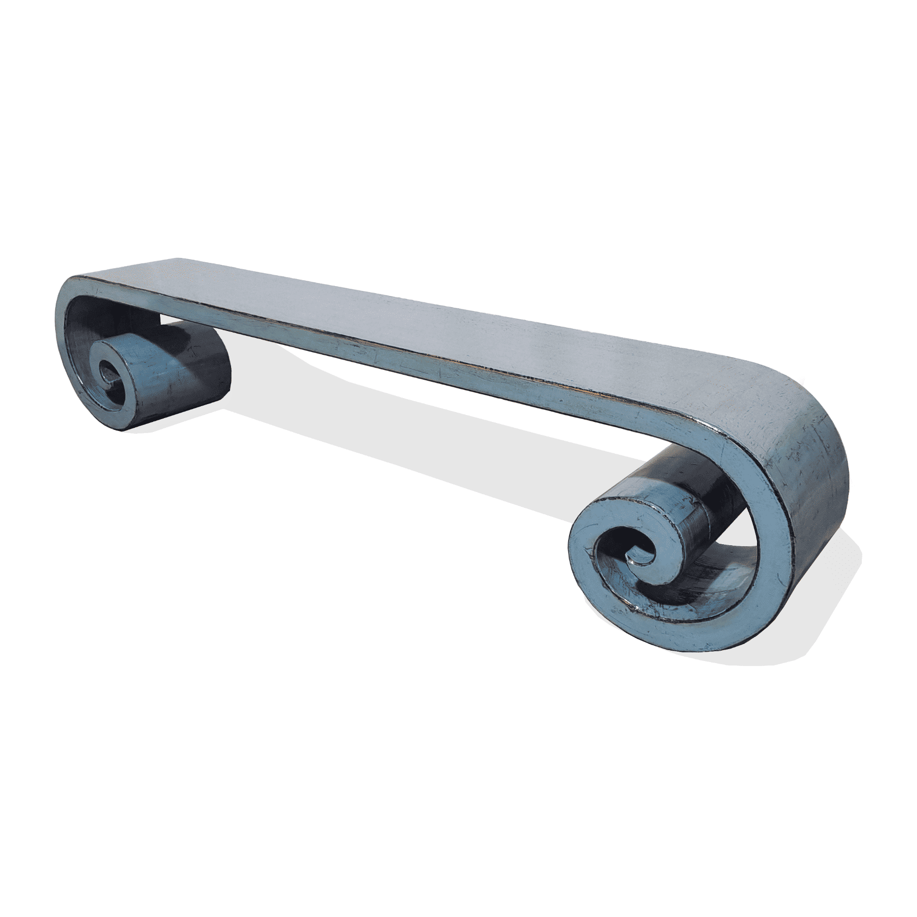 FELONG CHINESE STYLE BENCH CURVED LEGS IN OCEAN BLUE - MyChocolateWood