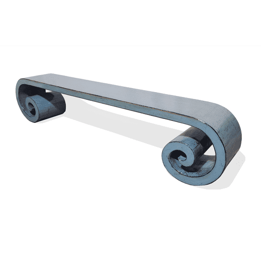FELONG CHINESE STYLE BENCH CURVED LEGS IN OCEAN BLUE - MyChocolateWood