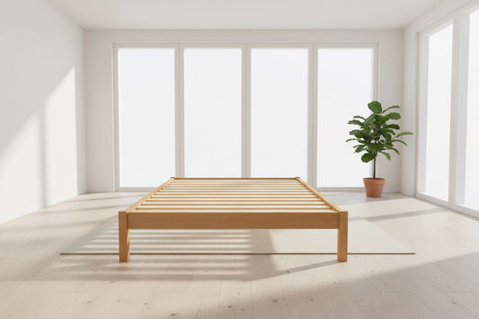 FERGUSON SOLID VIC ASH SUPER KING BACHELOR BED MADE TO ORDER - MyChocolateWood