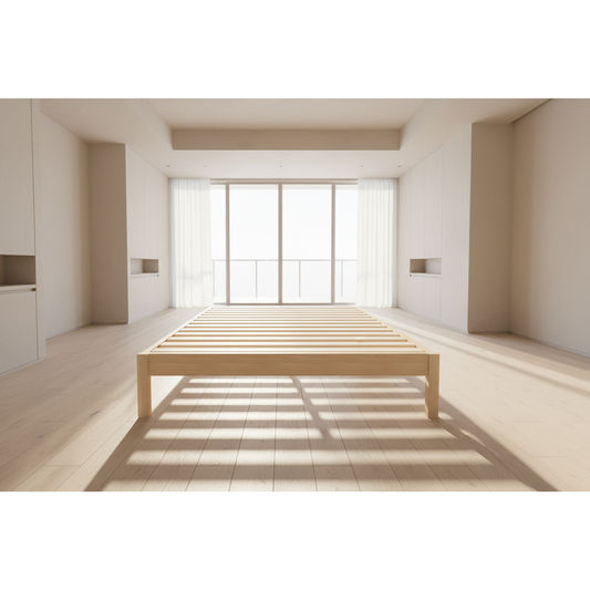 FERGUSON SOLID VIC ASH SUPER KING BACHELOR BED MADE TO ORDER - MyChocolateWood