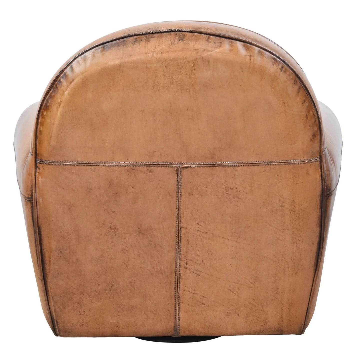 FERNANDO VINTAGE LEATHER SWIVEL CHAIR