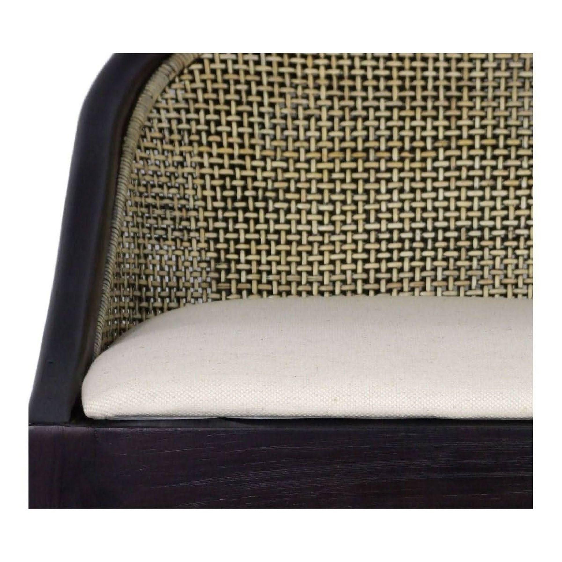 Southampton Hamptons Counter Stool in Black Shadow seat detail