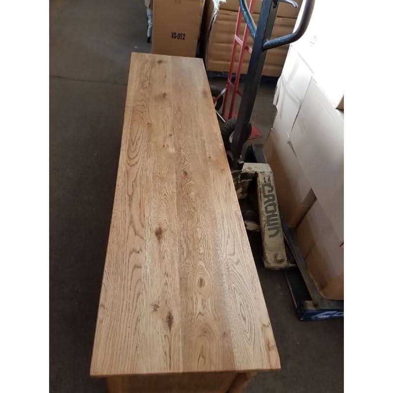 FITAN SOLID OAK SIDEBOARD/BUFFET W/ 15 BOTTLE WINE RACK 3 DRAWER 2-DOOR 130CM - MyChocolateWood