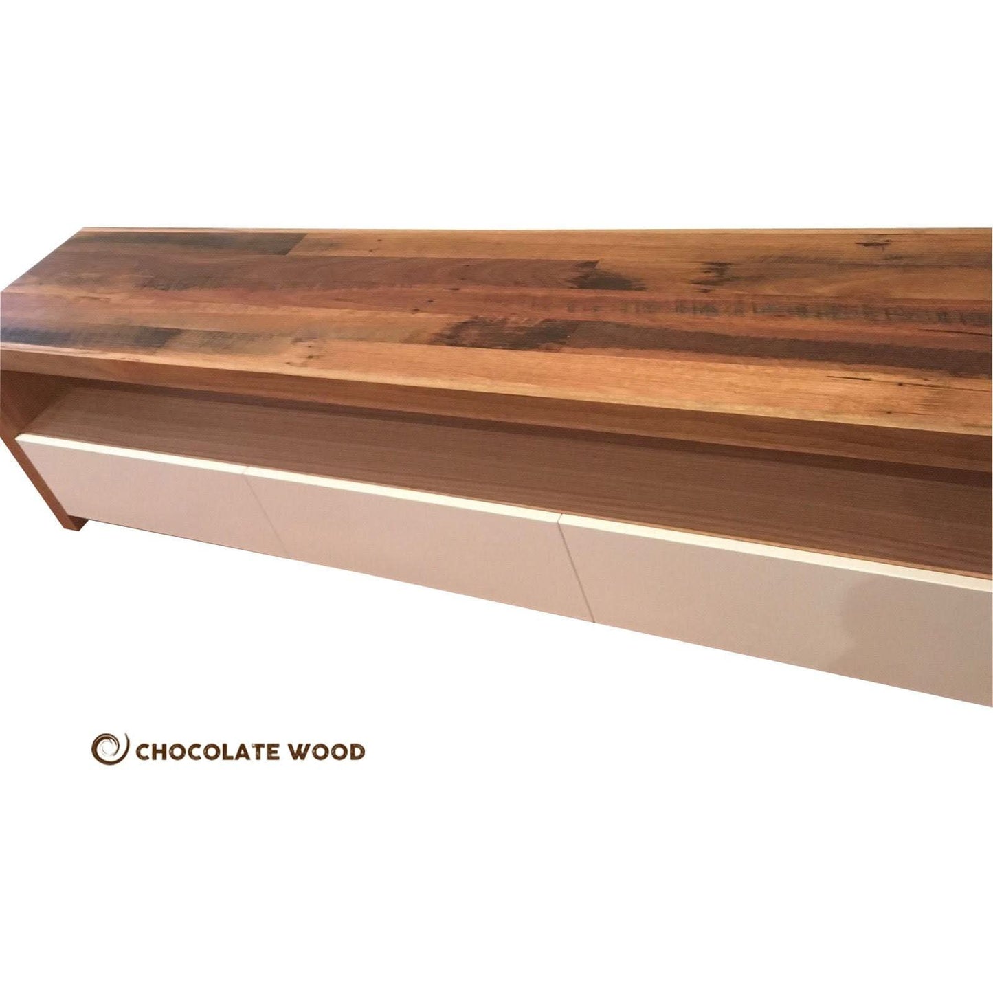 FLAMINGO RECYCLED HARDWOOD 3 DRAWERS TV/ENTERTAINMENT UNIT CUSTOM MADE AUSTRALIAN