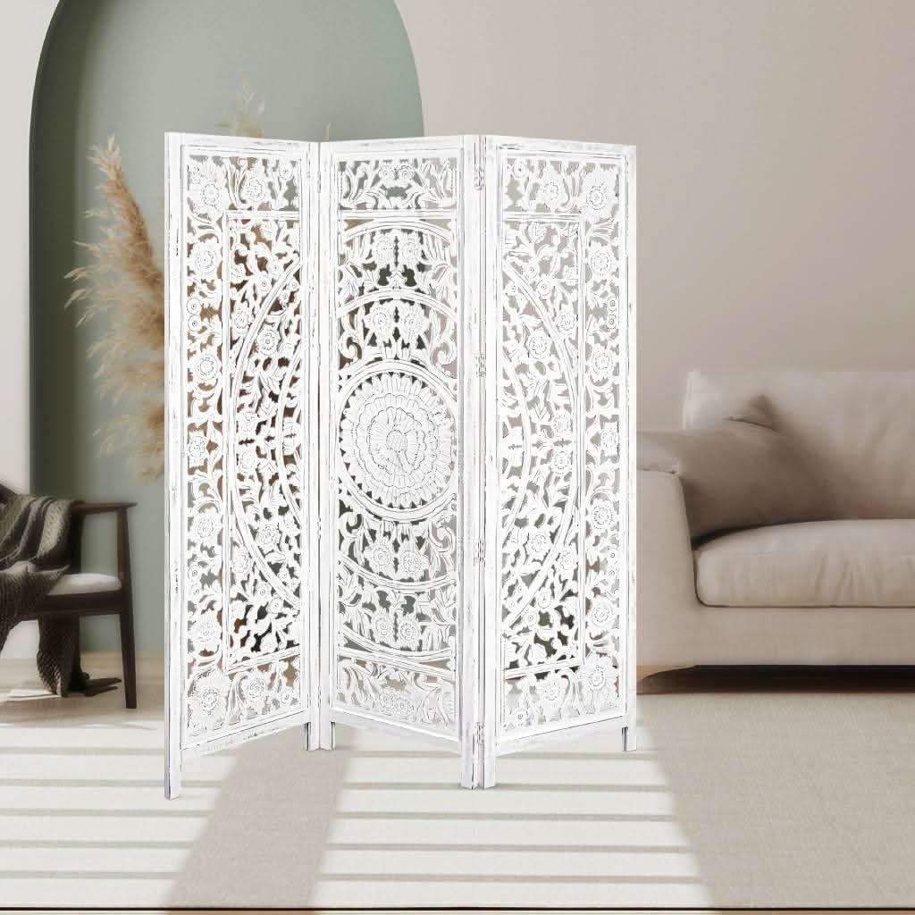 FLEMINGTON SCREEN 150X 2.4 X 180CM IN ANTIQUE WHITE - MyChocolateWood