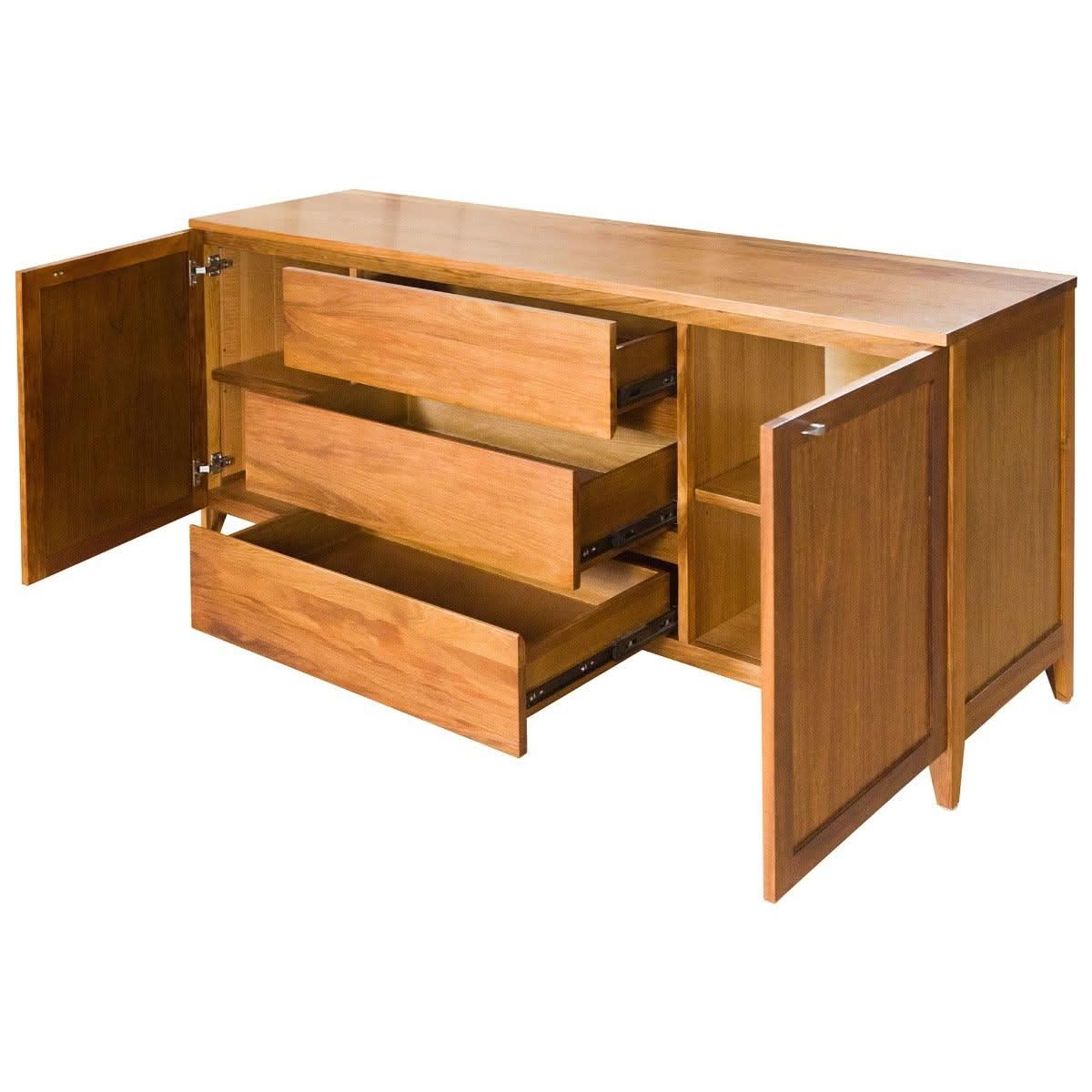 FLORINA BLACKWOOD BUFFET/SIDEBOARD 2 DOORS 3 DRAWERS NATURAL 180CM - MyChocolateWood