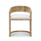 FORSTER  HAMPTON RATTAN DINING CHAIR  IN NATURAL OR WHITE - MyChocolateWood