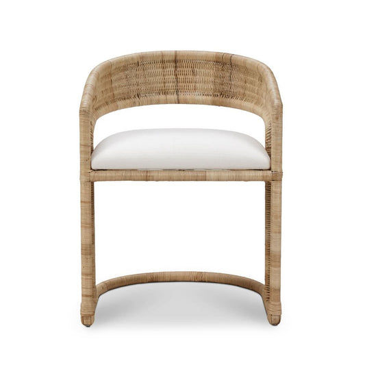 FORSTER  HAMPTON RATTAN DINING CHAIR  IN NATURAL OR WHITE - MyChocolateWood