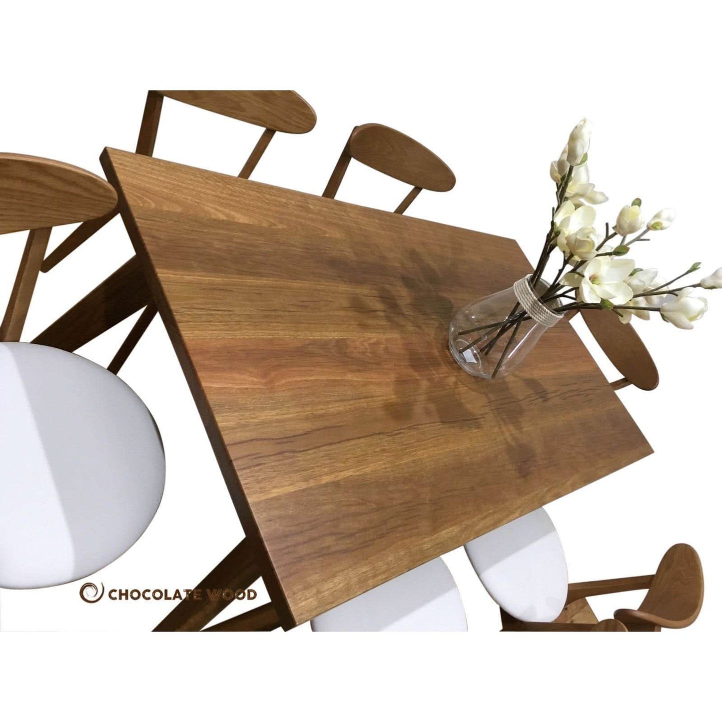 FREEMAN DINING TABLE IN SPOTTED GUM - AUSTRALIAN CUSTOM MADE - MyChocolateWood