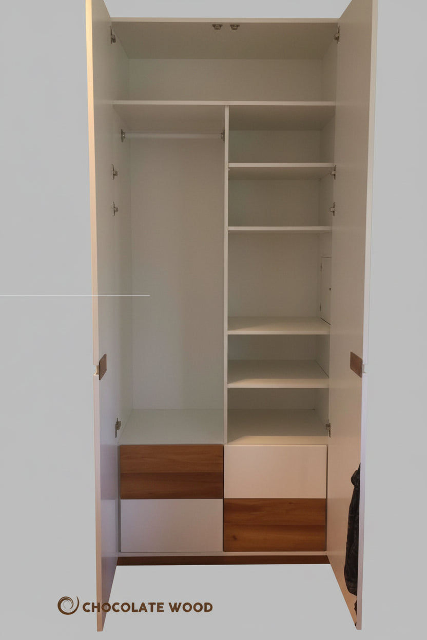 FRIEDELS TASSIE OAK WARDROBE WITH 4 DOORS - CUSTOM MADE - MyChocolateWood