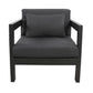 FRITZ OUTDOORS SINGLE SOFA IN CHARCOAL/DARK GREY - MyChocolateWood