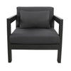 FRITZ OUTDOORS SINGLE SOFA IN CHARCOAL/DARK GREY - MyChocolateWood
