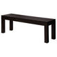 FULTON SOLID MAHOGANY 3 PIECE BENCH DINING SET IN CHOCOLATE 150CM - MyChocolateWood