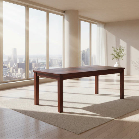 FULTON SOLID MAHOGANY DINING TABLE 200CM IN MAHOGANY - MyChocolateWood