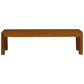 FULTON SOLID MAHOGANY TIMBER BENCH 158CM IN LIGHT PECAN - MyChocolateWood