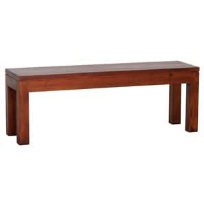 FULTON SOLID MAHOGANY TIMBER BENCH IN MAHOGANY COLOUR 128CM - MyChocolateWood