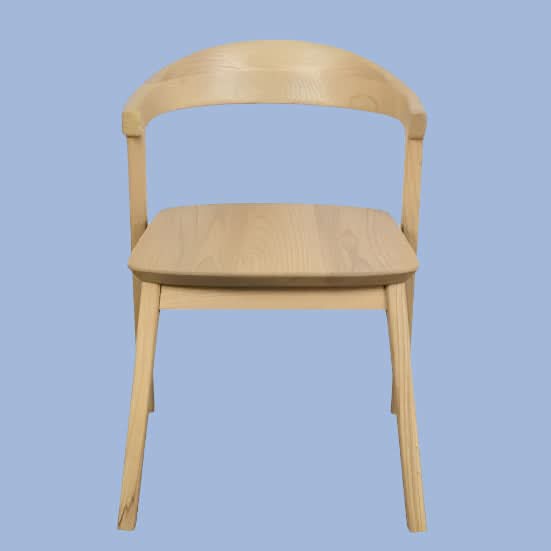FYNN SOLID OAK DINING CHAIRS IN NATURAL SET OF 2 - MyChocolateWood