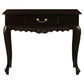 Gabrielle Queen Ann Console Table, 90cm in Chocolate - Chocolate Wood