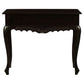 Gabrielle Queen Ann Solid Mahogany Carved 1-Drawer Console Table 90cm in Chocolate - Chocolate Wood