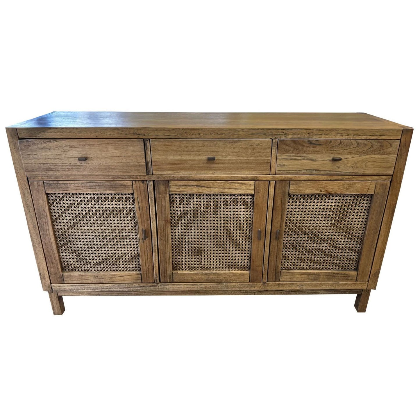 GALILEO 3 DOOR 3 DRAWER BUFFET /SIDEBOARD IN MINDI WOOD 140CM