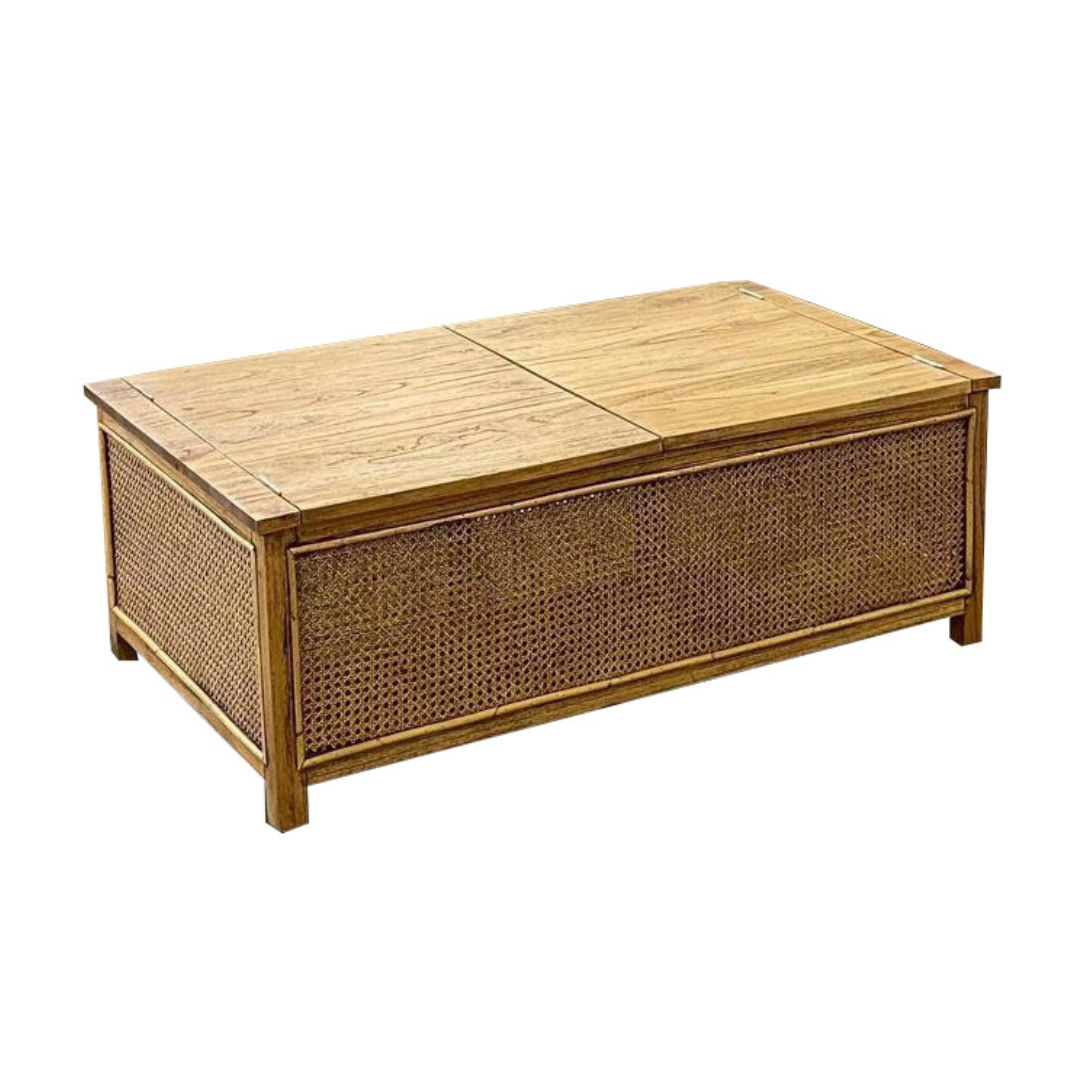 GALILEO COFFEE TABLE WITH STORAGE IN MINDI WOOD - MyChocolateWood