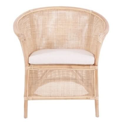 GALILEO RATTAN ARMCHAIR LOUNGE CHAIR NATURAL - MyChocolateWood