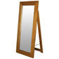 GARDINER SOLID MAHOGANY TIMBER FRAME FREE STANDING MIRROR IN LIGHT PECAN - MyChocolateWood
