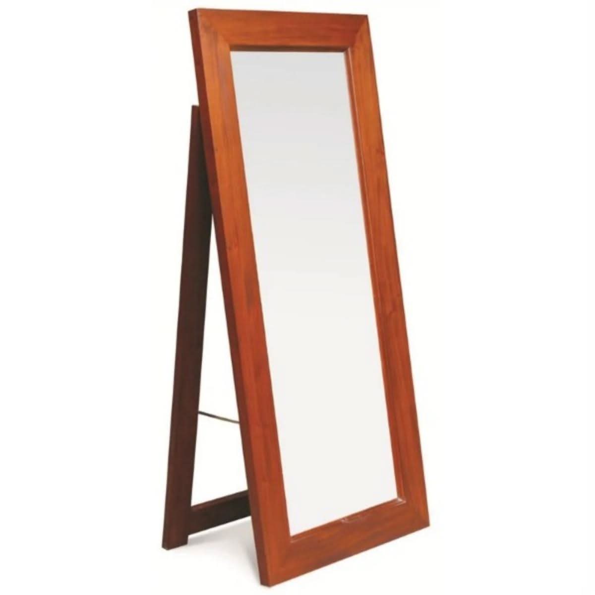 GARDINER SOLID MAHOGANY TIMBER FRAME FREE STANDING MIRROR IN MAHOGANY - MyChocolateWood