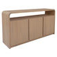 Gatsby Solid Mindi Timber 3-Door Buffet / Sideboard 150cm in Natural - Chocolate Wood