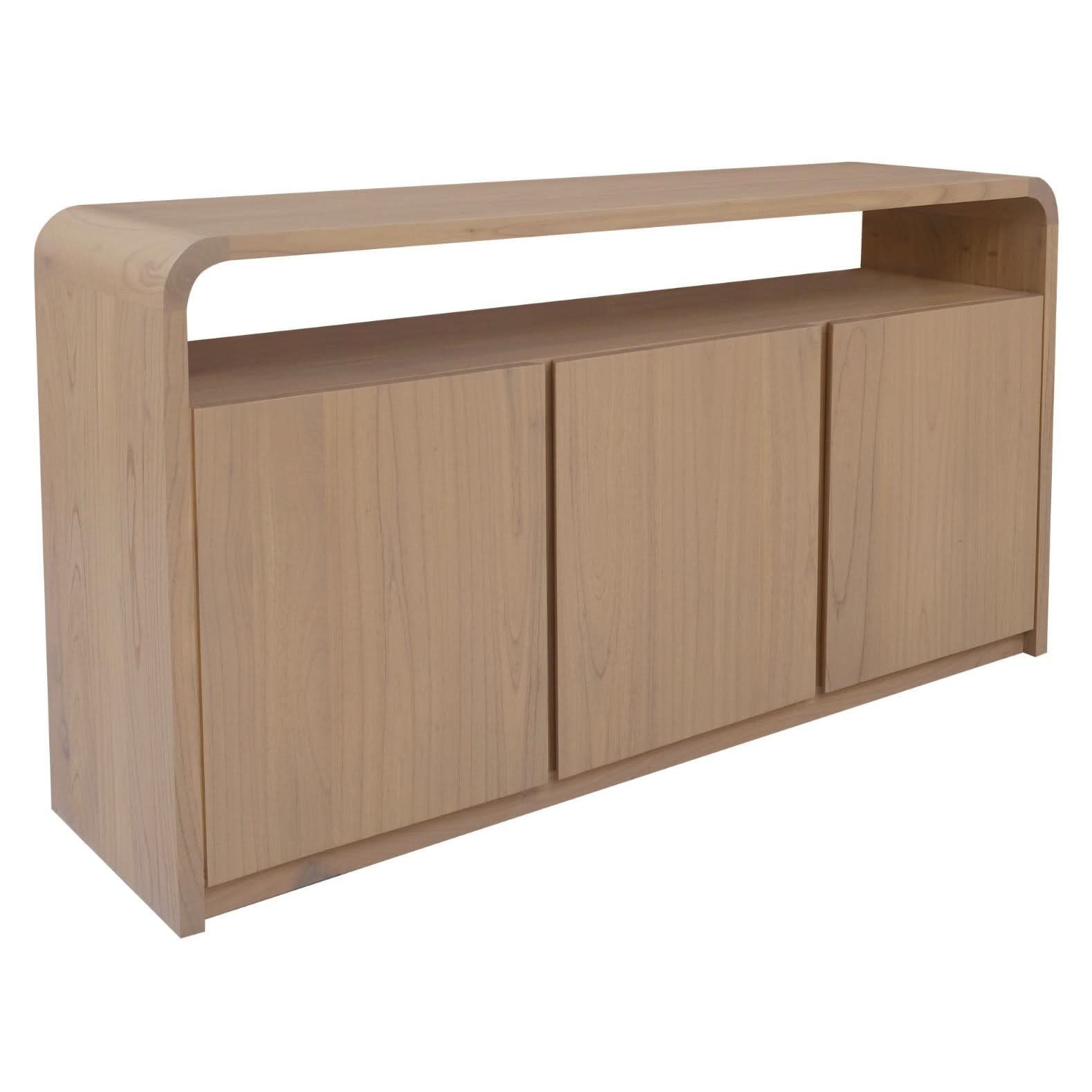 Gatsby Solid Mindi Timber 3-Door Buffet / Sideboard 150cm in Natural - Chocolate Wood
