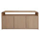 Gatsby Solid Mindi Timber 3-Door Buffet / Sideboard 150cm in Natural - Chocolate Wood