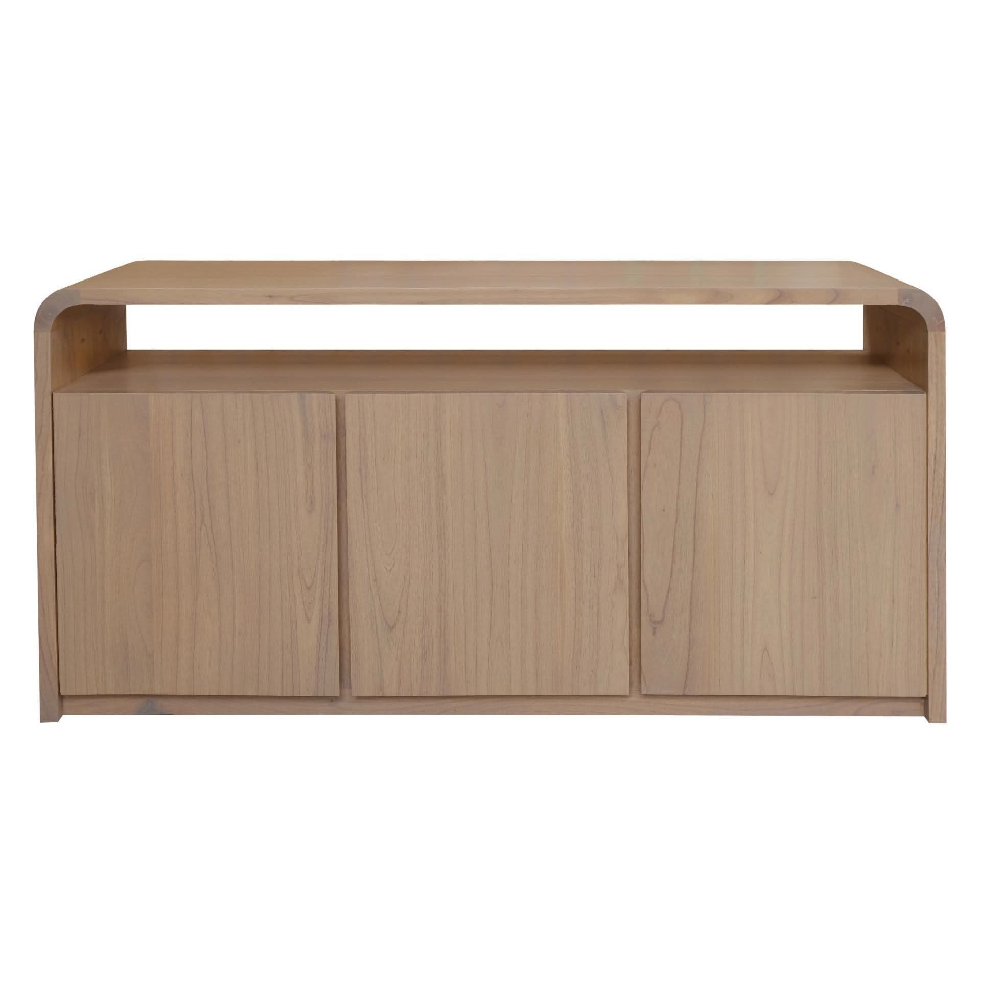 Gatsby Solid Mindi Timber 3-Door Buffet / Sideboard 150cm in Natural - Chocolate Wood