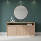 GATSBY 150CM MINDI WOOD 3 DOOR BUFFET, NATURAL - MyChocolateWood