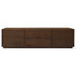 GATSBY 190CM MINDI WOOD 2 DOOR 2 DRAWER TV UNIT, WALNUT - MyChocolateWood